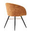 Goddard Mordern Tub Dining Chairs- Upholstered in Velvet, Cushion Padded With Metal Legs- Armchair Room Kitchen Living Room -1352553895-1419835016