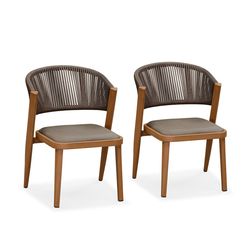 Patio Dining Chair Metal Wicker Rattan Chairs
