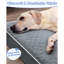 Waterproof Dog Bed For Crate Pad – Removable Washable Cover, Egg Crate Foam, Non-Slip Bottom, 35"X22", Dark Gray