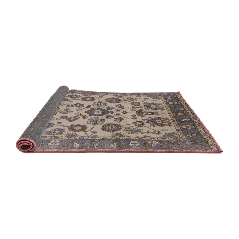 Tapis oriental beige Gannet, Rond 7 pi