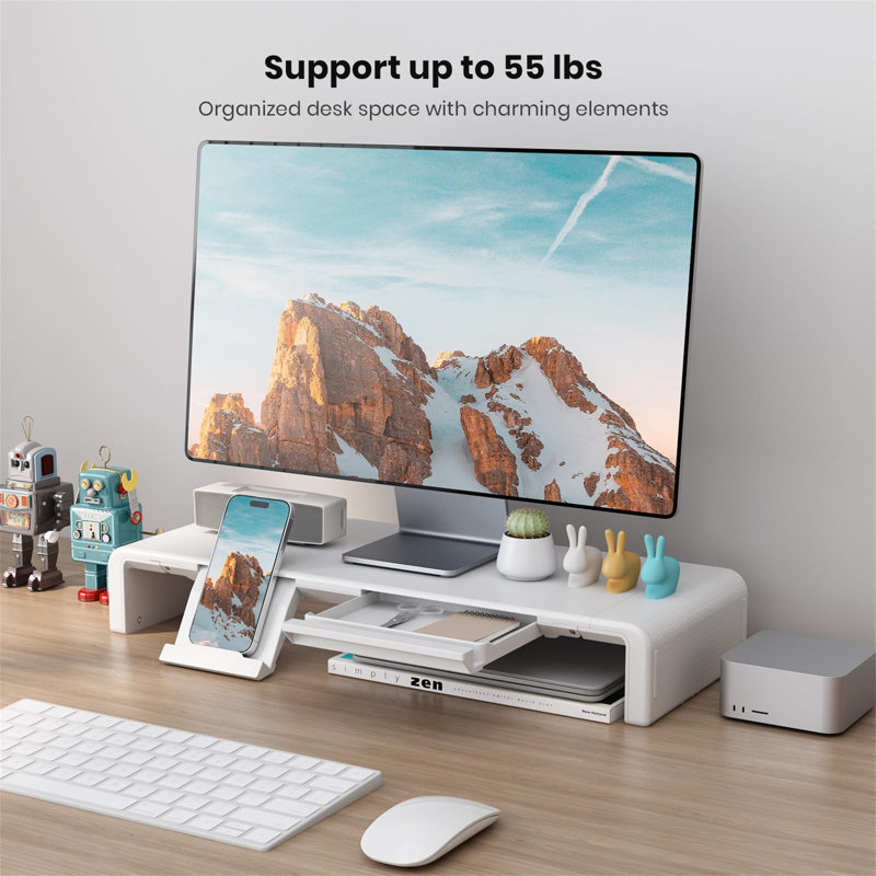 Monitor Stand, White
