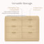 Commode 6 tiroirs Delta Children Forever - Collection Naturals-115222612