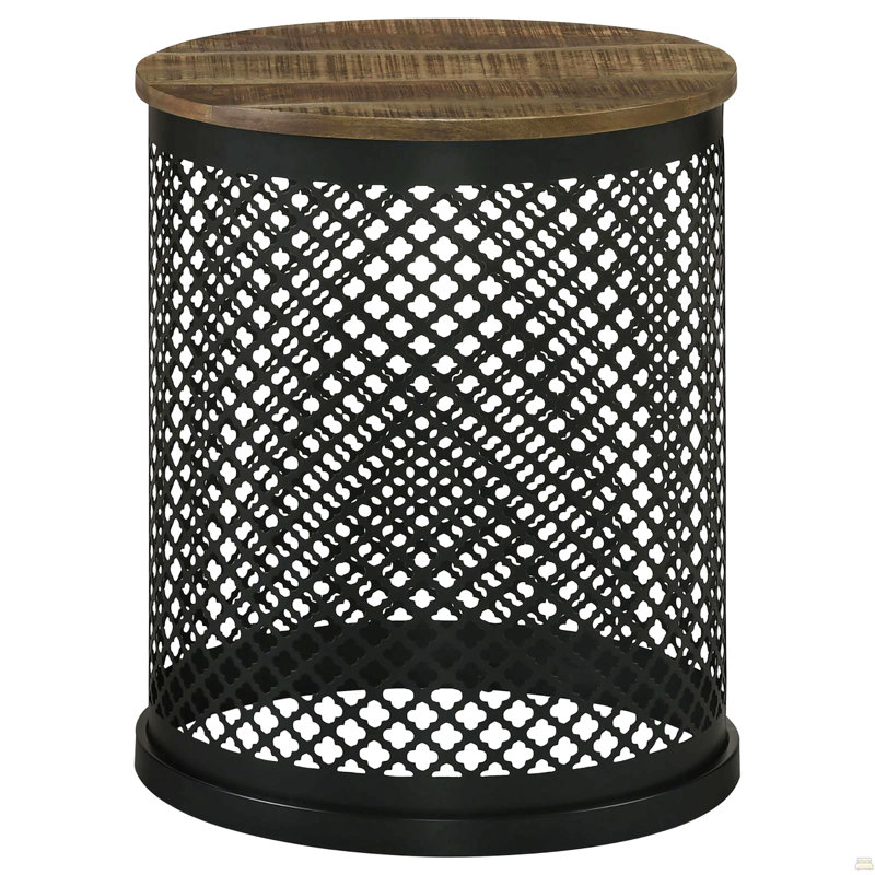 Table d'appoint naturelle et noire