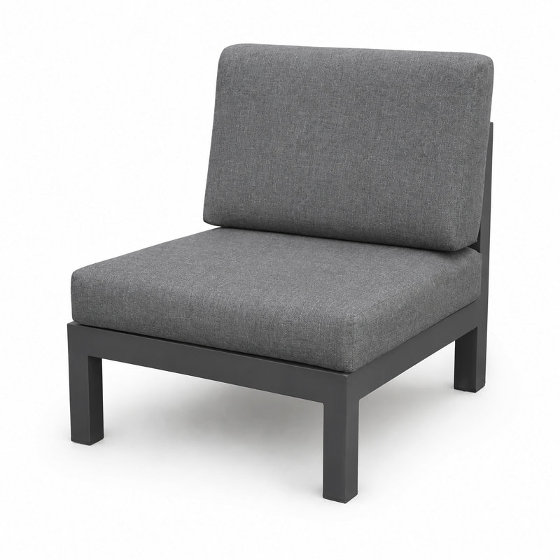 MIMO Aluminium Middle Sofa Module with Cushions