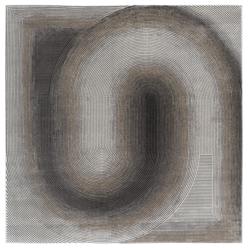 Craft 828 Performance Geometric Rug, 6'-7" X 6'-7" Square