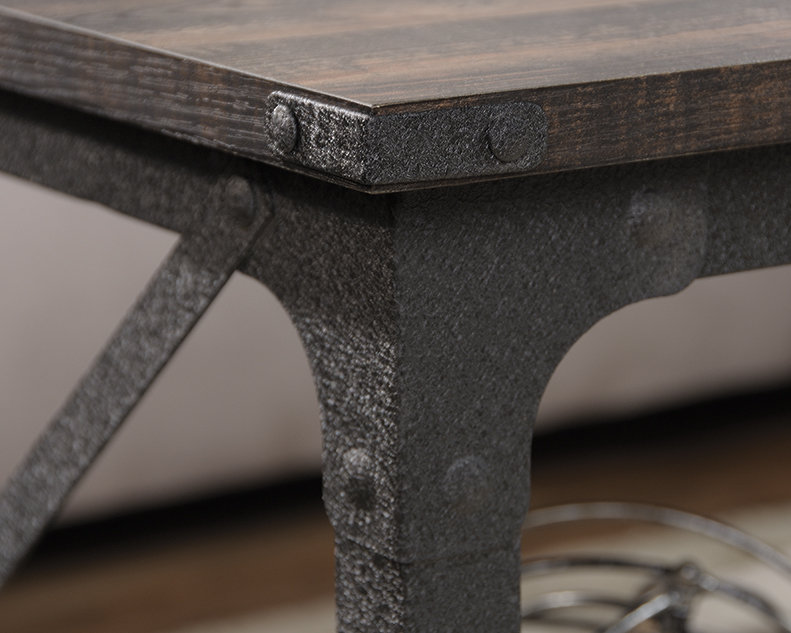 Rectangular Rolling Coffee Table