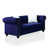 100% polyester bleu foncé est en rupture de stock