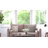 Joeleen Compact Faux Linen Upholstered Sofa with Wooden Legs-961586712