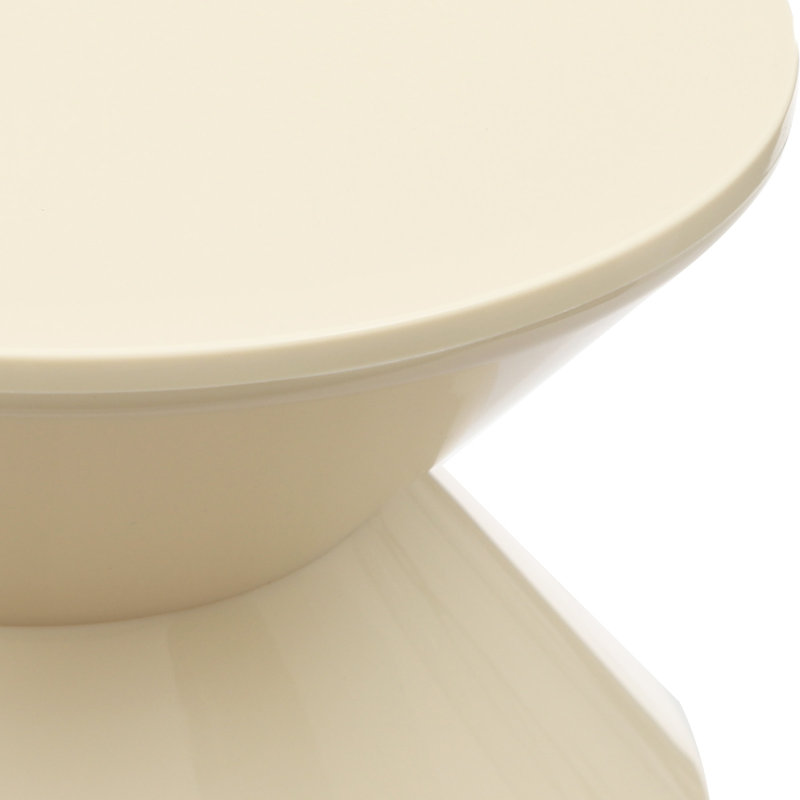 Table d'appoint ronde 14,2 x 9,3 po, White
