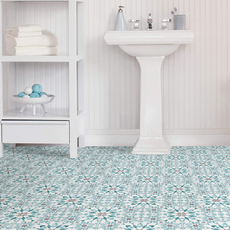 Lapham 30.48 x 30.48 cm PVC Tile in Blue