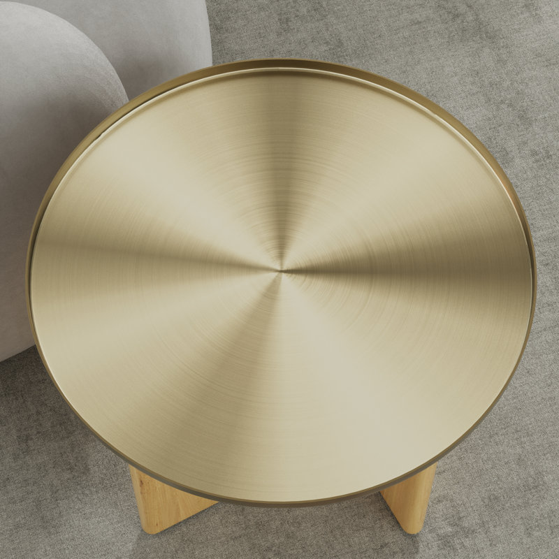 Round Coffee Table, Beige