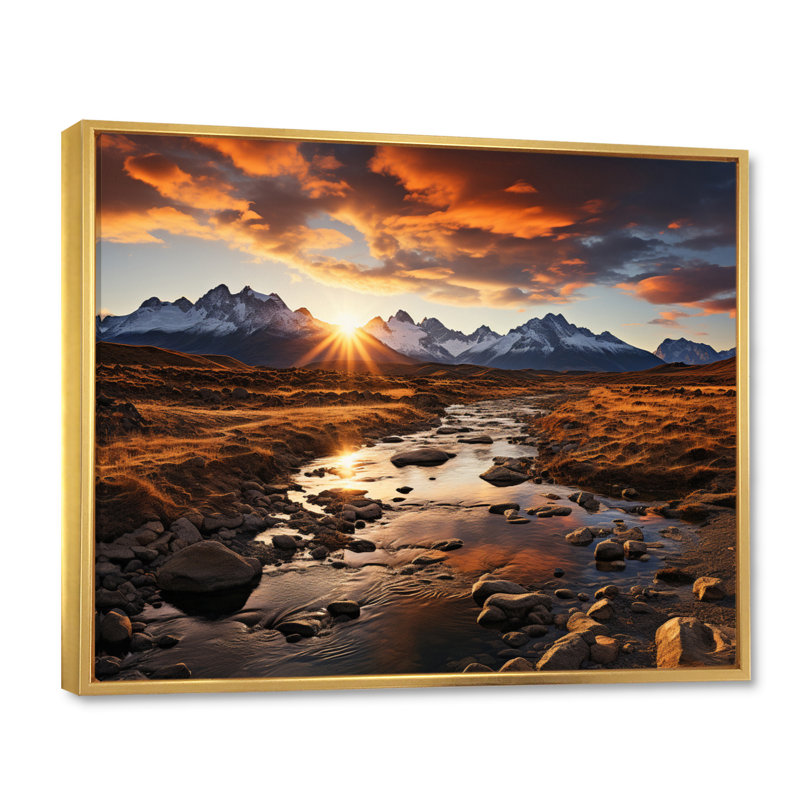 Wyoming Thunder Basin National Grassland I, reproduction d'art sur toile, H 34 po x l 44 po x P 1,5 po, Or