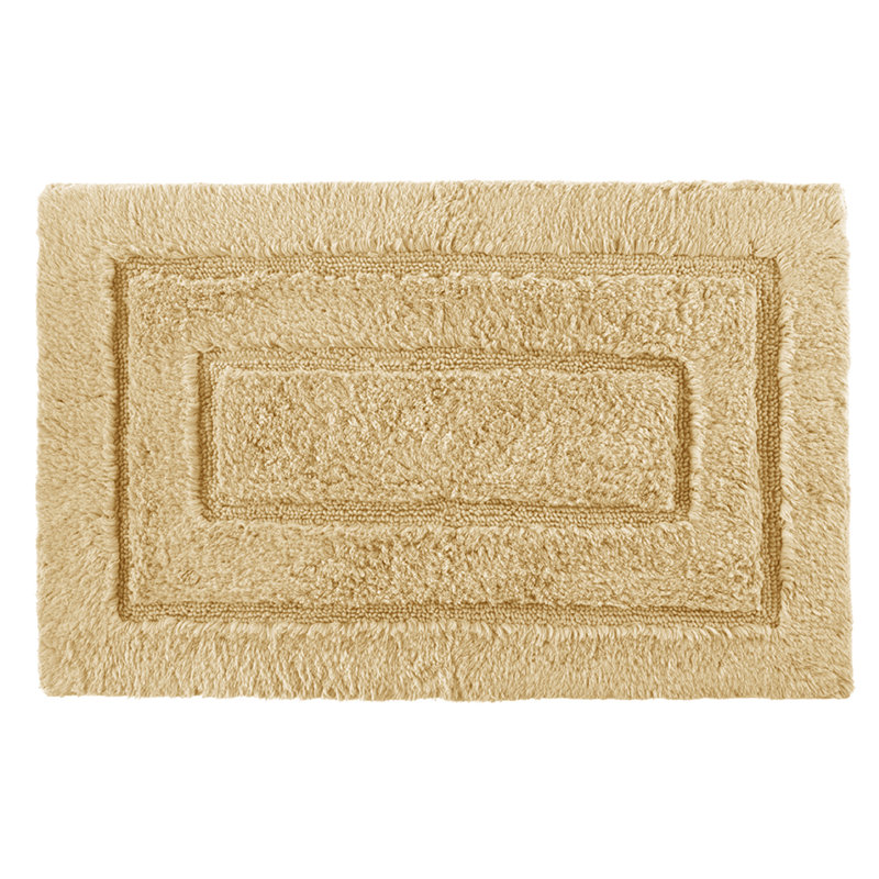 Apolonia Cotton Non-Slip Bath Rug, 20" H x 32" W, Gold