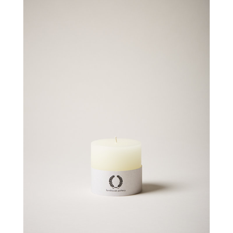 Pillar Candle - Ivory, 3" x 3"