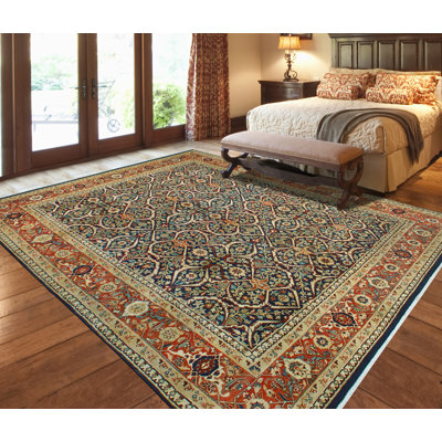 Tapis bleu marine pak-persan Archer