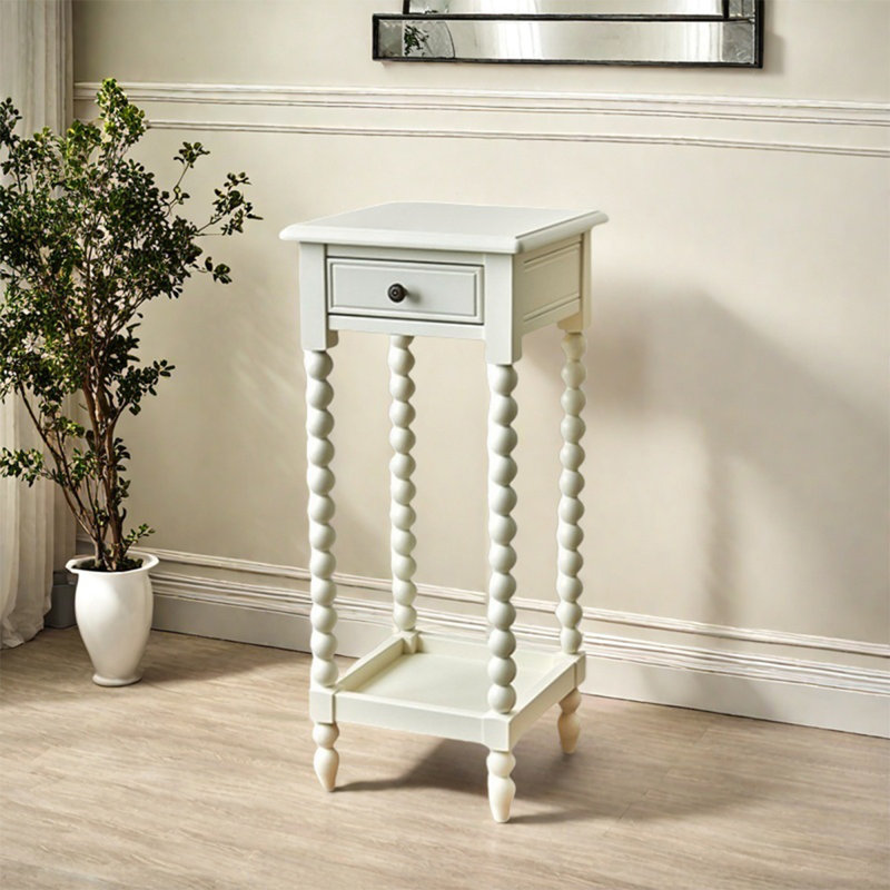 Support à fleurs en bois massif, H 39,37 po x L 16,93 po x P 16,93 po