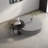Light luxury round rock table-110369405-110369406