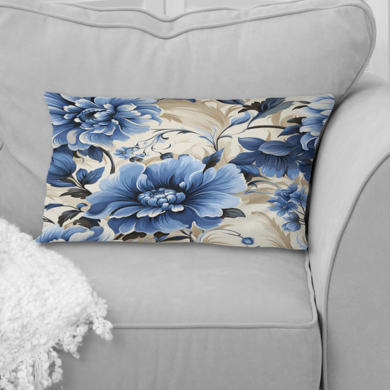 Housse et insert de coussin rectangulaire en polyester 