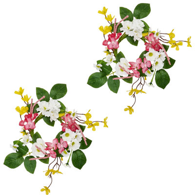 Forsythia Daisy Candle Ring 