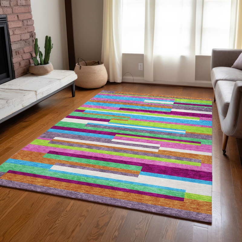  Chayden Area Rug with Non-Slip Backing, Rectangle 5' x 7'6"