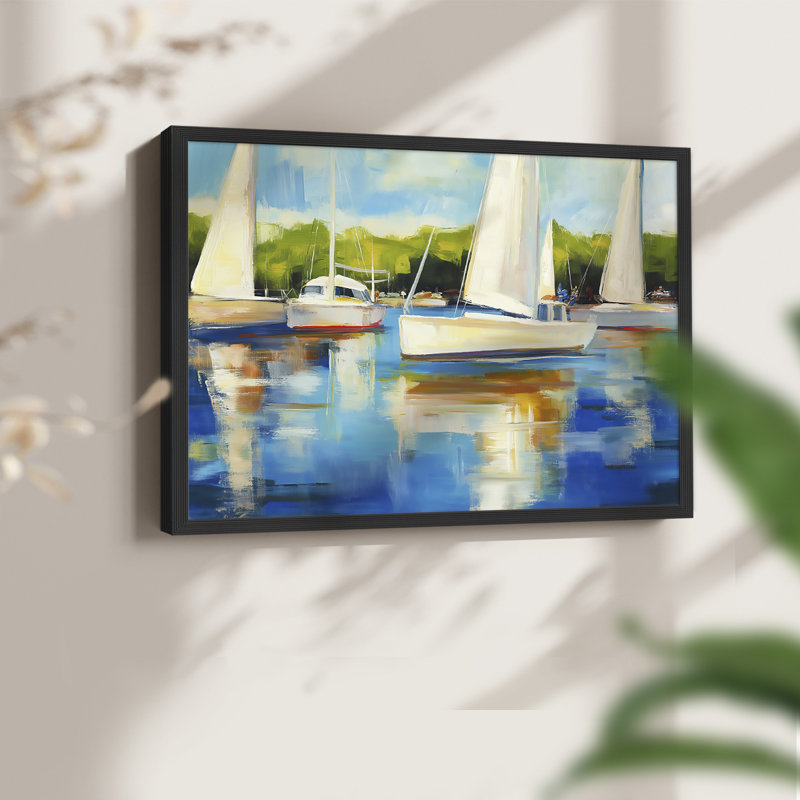 Nautical Series-LXVI -Framed Print - Restickable, H 8 po x l 10 po, Noir, noir, noir, noir