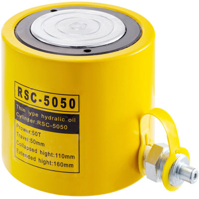 50T 2" Stroke Single Acting Hydraulic Cylinder Jack Ram