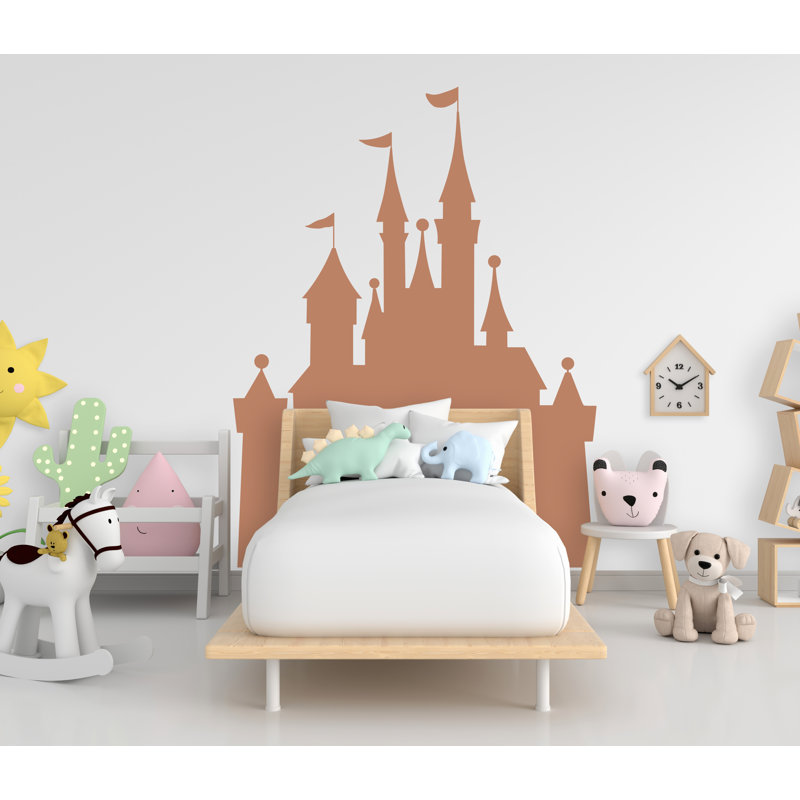 Tête de lit autocollant Big Castle, autocollant mural Boho, autocollant de tête de lit, autocollant de tête de lit, autocollant mural arche, chambre de bébé 857RS