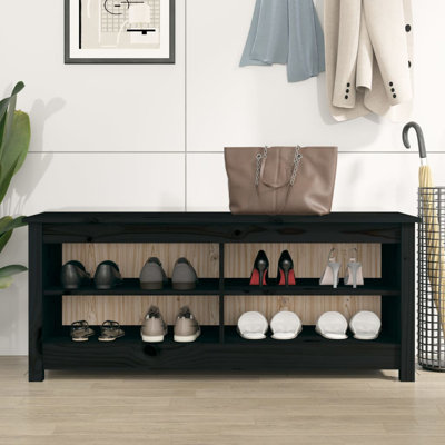 Solid Wood Storage Bench
