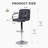 Industrial Swivel Bar Stools with Armrests, Ergonomic PU Leather Counter Stool for Kitchen Island & Home Bar-1323139154-1310231873