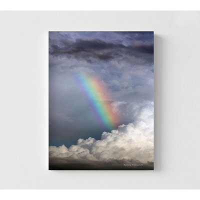 Photographie encadrée arc-en-ciel, décor de photographie de chambre de bébé, impression de photo de ciel, impression de jour de pluie, art mural arc-en-ciel, photo de ciel nuageux, art mural encadré