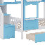 Lit superposé de style château-508657649-508657661