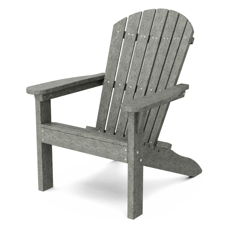 Heritage Outdoor Adirondack Chair, Dark Gray