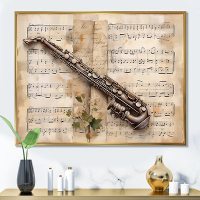 Clarinet Classique Timeless Taupe IV sur toile