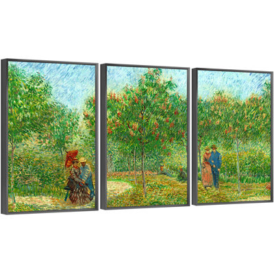 «Van Gogh Wall Art» par Vincent Van Gogh, ensemble de 3 reproductions d'art sur toile encadrées