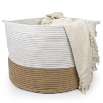 Round Laundry Basket 23 L Grey