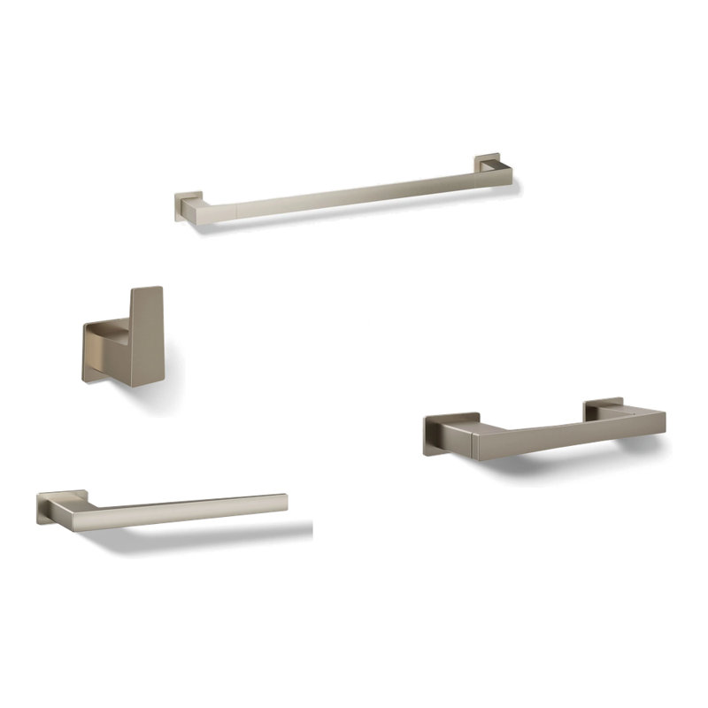 Ensemble de salle de bain Honesty, Nickel brossé éclatant
