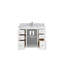 Meuble-lavabo simple 42 po avec plateau Chicago-96122000