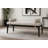Priscilla Linen Textured Fabric Bench-1207616446-1207616444