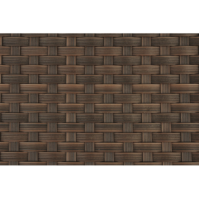 Chaise de patio empilable avec coussin Brochan, Brun