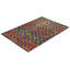 Tapis unique noué à la main Tellier - multicolore