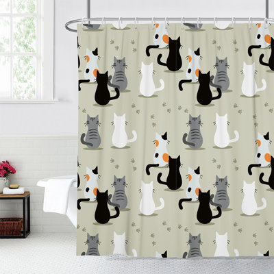 Rideau de douche en polyester