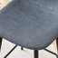 Ensemble de chaises de bar en tissu de lin gris foncé - deux pièces, confort stable. Conception réfléchie de dossier arrondi, convenant à une utilisation dans les bars, les salons, les bars et autres espaces. Plusieurs couleurs disponibles.