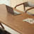 Light-walnut Rectangular Solid Wood desk-64014229