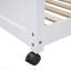 Lit double superposé au dessus d'un lit double avec bureau, blanc-1890323799