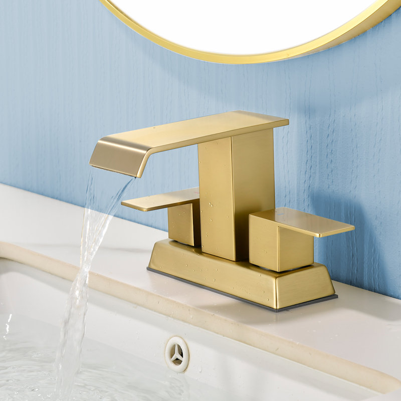 Bathroom Sink Faucet 4 Inch Bathroom Faucets For Sink 2-handle Faucet With Pop-up Drain Vanity Faucet Modern Bathroom Lavatory Faucet