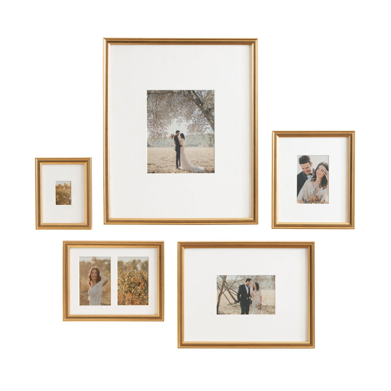 Ensemble de cinq cadres photo mattes