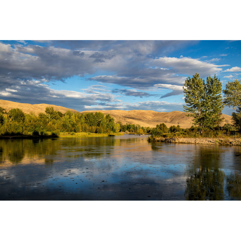 Novalise Boise River, In Boise, Idaho - photographie sur toile tendue, H 8 po x l 12 po