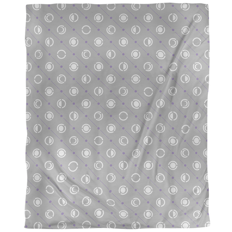 Housse de couette simple Moon phases, Housse de couette pour lit simple, Microfibre, Accent mauve