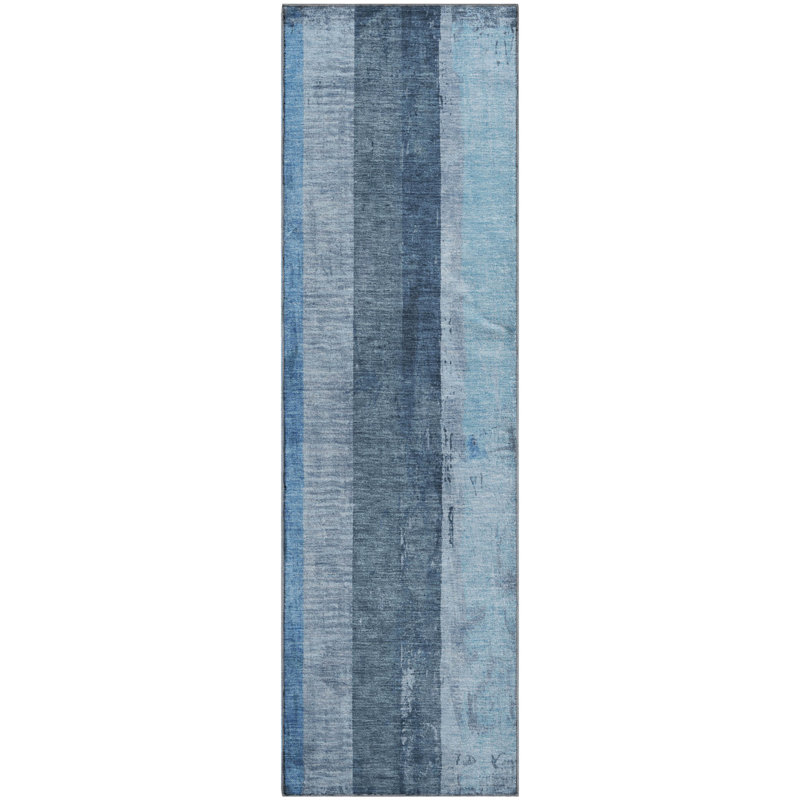 Premium Machine Washable Mehara AMF1689 Stripes Rug, Runner 2'3" x 7'6"