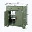 Meuble-lavabo Mid-Century avec base colonne romaine, vert-1243838191